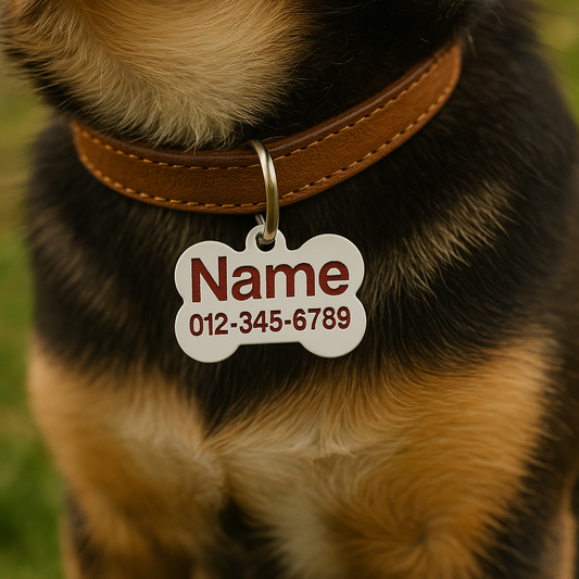 Personalized Engraved Acrylic Pet Tag - Add Your Text