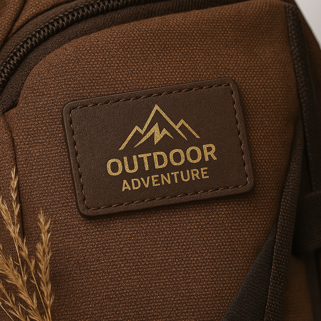 Custom Engraved Rectangular PU Iron-On Patch - Upload Your Design