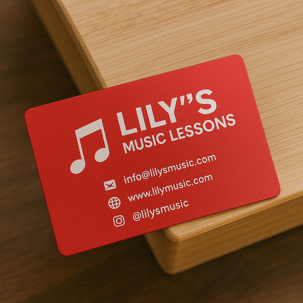 Custom Aluminum Business Card (0.007") - Upload Your Design