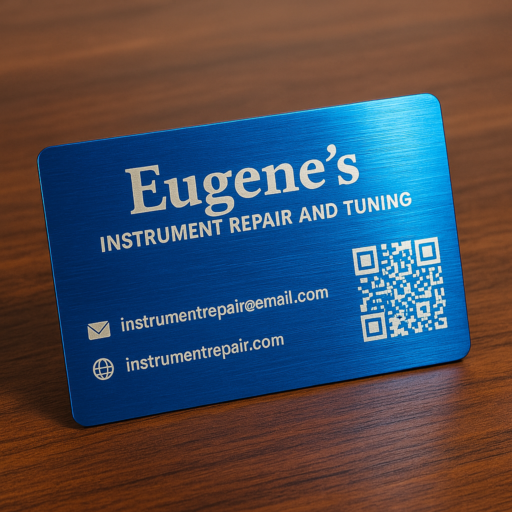 Custom Aluminum Business Card (0.007") - Upload Your Design