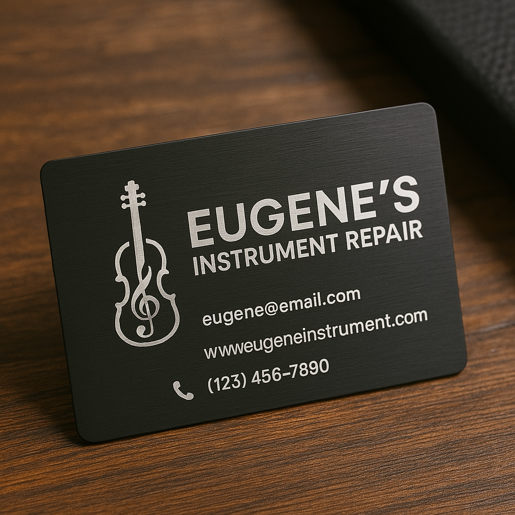 Custom Aluminum Business Card (0.007") - Upload Your Design