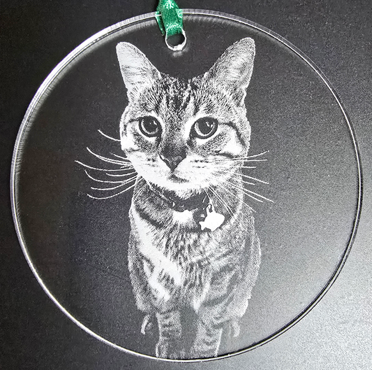 Custom Acrylic Ornament - Upload Your Photo/Design