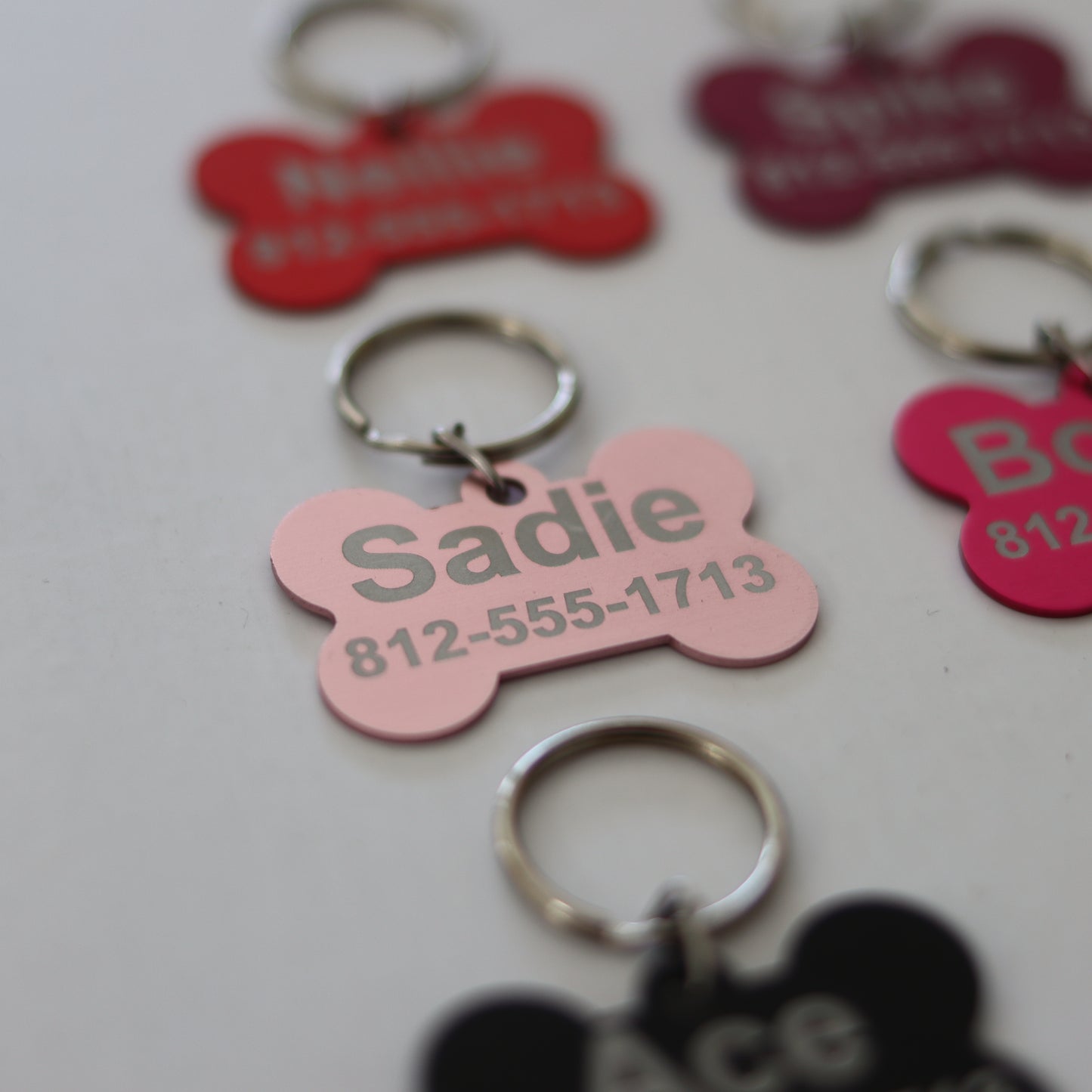 Personalized Engraved Aluminum Pet Tag - Add Your Text