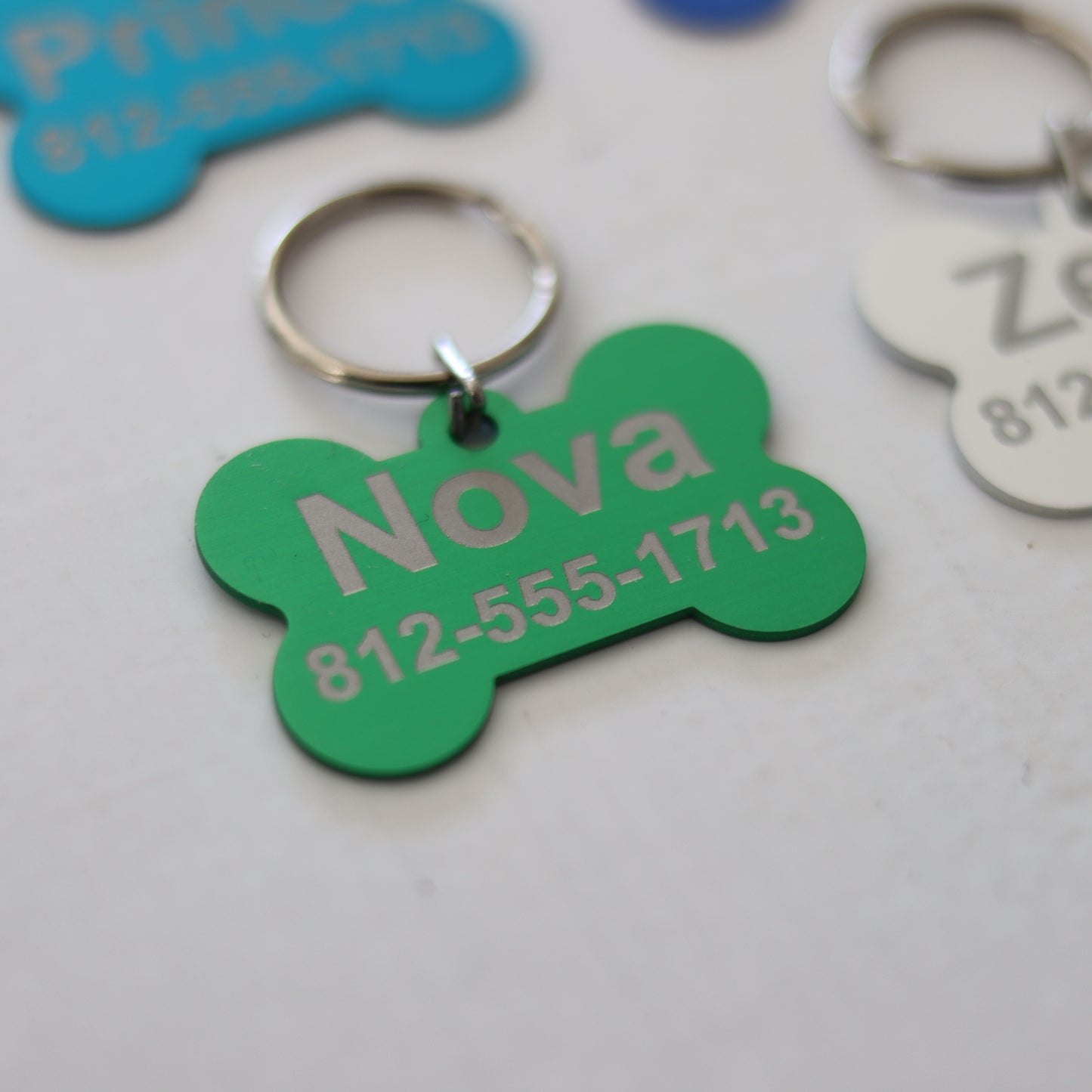 Personalized Engraved Aluminum Pet Tag - Add Your Text