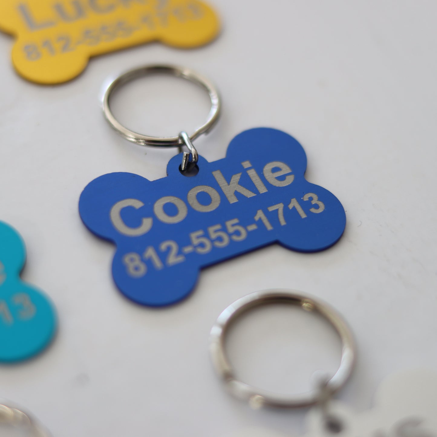 Personalized Engraved Aluminum Pet Tag - Add Your Text