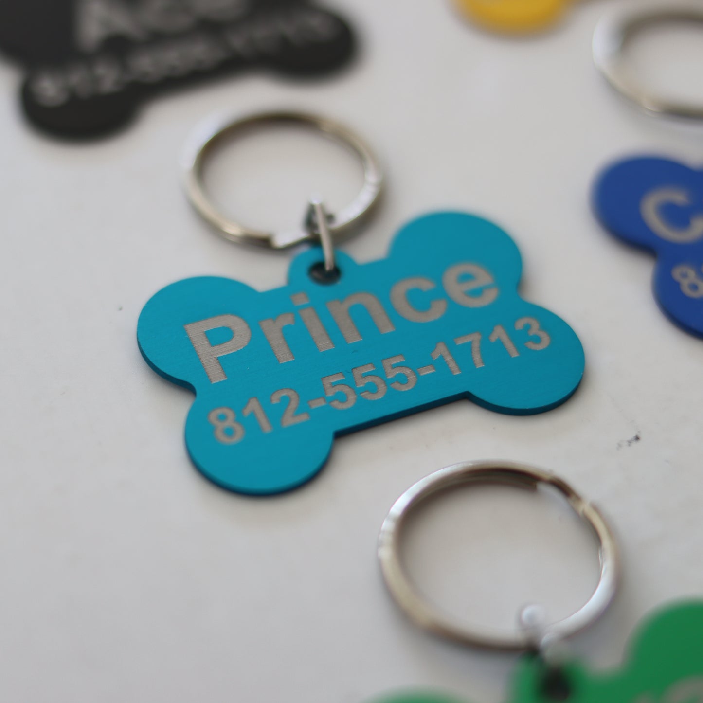 Personalized Engraved Aluminum Pet Tag - Add Your Text