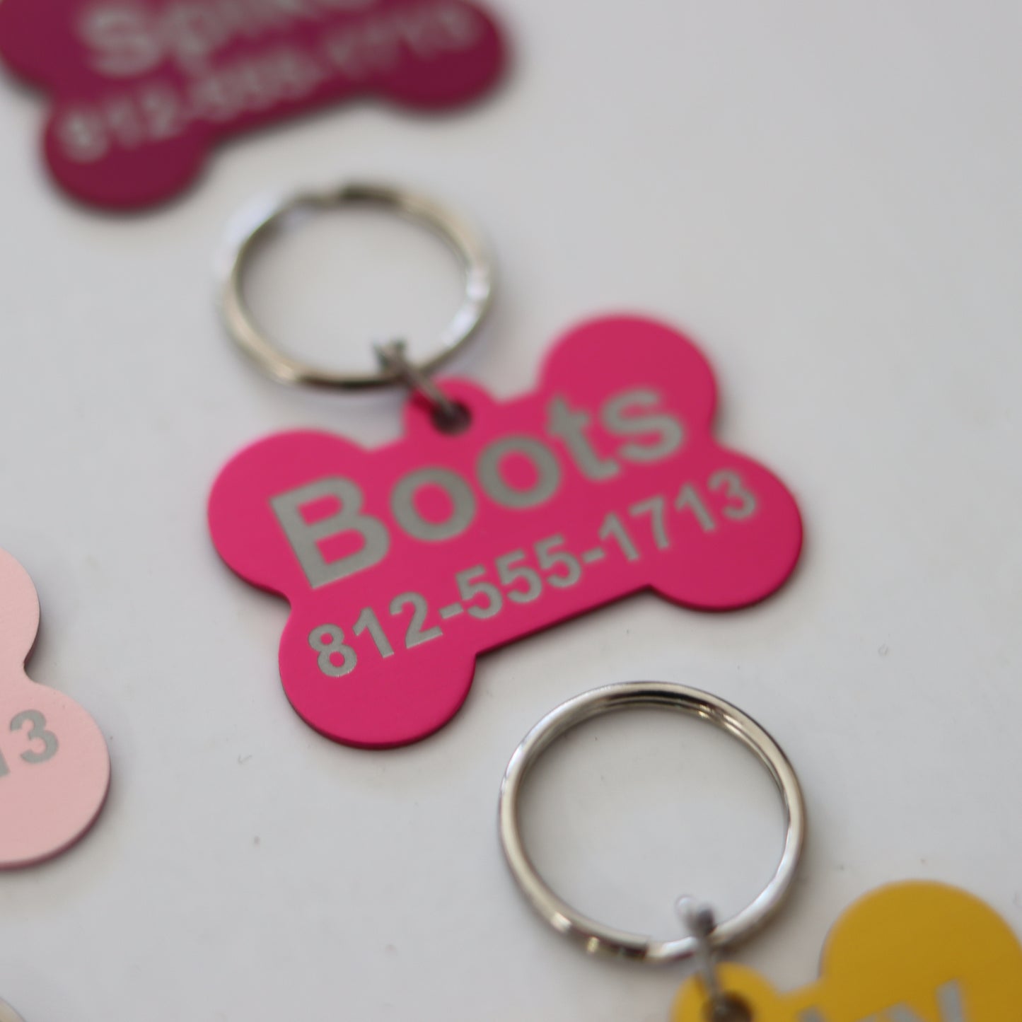 Personalized Engraved Aluminum Pet Tag - Add Your Text