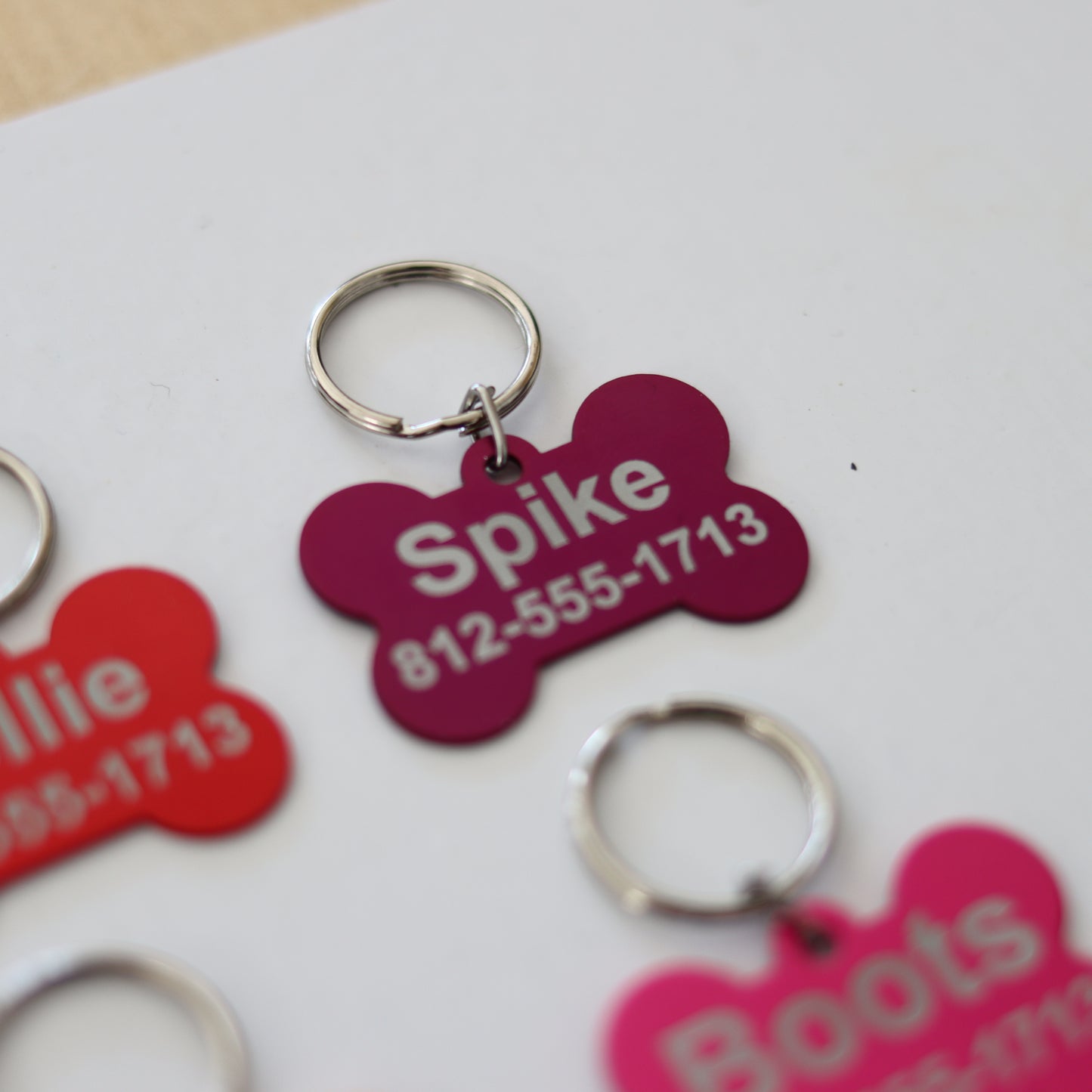 Personalized Engraved Aluminum Pet Tag - Add Your Text