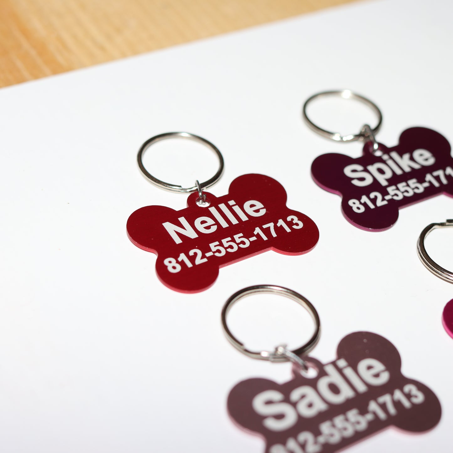 Personalized Engraved Aluminum Pet Tag - Add Your Text