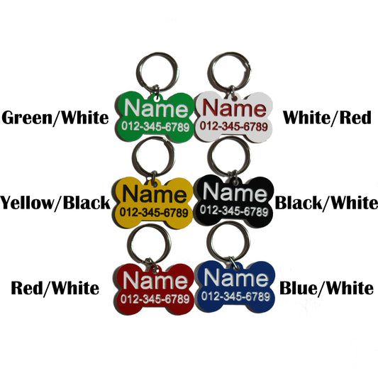 Personalized Engraved Acrylic Pet Tag - Add Your Text